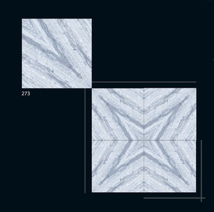 Antideslizante completamente vitrificado para baldosas de sala de estar vena dorada porcelana marrón oscuro azulejo de suelo esmaltado 600x600mm - Product Image 2