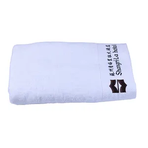 5 星级酒店浴巾白色，奢华 100% 棉白色酒店毛巾