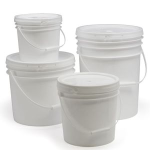Hot Sales 5L 10L 15L 20L 25L Plastic Pail With Lid Plastic Round Custom Printed Bucket With Handle Plastic Drum For Food Paint