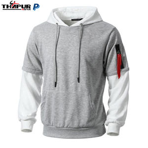 Venta al por mayor de sudaderas deportivas para hombre, sudaderas con capucha de invierno de algodón 100%, patrón de cremallera personalizado, función anticontracción Digital - Product Image 6