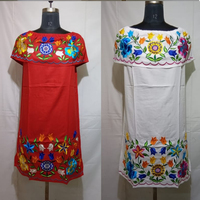 Robe longue d'été en rayonne à imprimé floral, style bohème indien et mexicain, col rond, manches courtes, pour femme, vente en gros