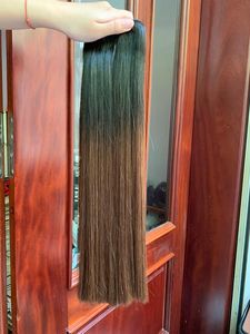 Extensiones de cabello brasileño de trama de cabello humano para personas negras Listo para enviar productos 2/3 color marrón de fábrica de cabello de Vietnam - Product Image 3