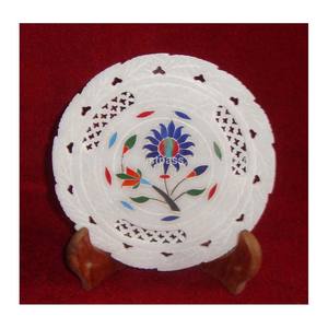 Plaque incrustation en pierre de marbre blanc, décoration intérieure, de haute qualité - Product Image 1