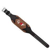 Nouvelle ceinture de soutien lombaire réglable en cuir de vachette GAF pour l'entraînement et l'haltérophilie, antidérapante, respirante, unisexe, avec fermeture à boucle