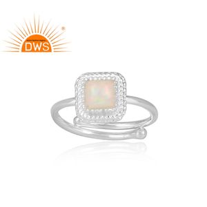 Feu naturel Éthiopien Opale Anneau de Pierres Précieuses Grossiste Bijoux En Argent Sterling Bague Bijoux Fournisseur - Product Image 2