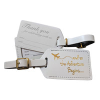 Étiquettes de bagages en cuir avec logo personnalisé imprimé, pour mariage, grandes tailles