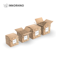 Caja de Envío para Botellas de Vino Corrugada con Separador, Resistente y Ecológica, para Whisky, Tequila y Comercio Electrónico