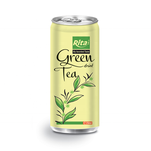Nhãn Hiệu Riêng 250Ml Đóng Hộp Màu Xanh Lá Cây Trà Uống Nước Mềm Khỏe Mạnh Làm Mới Lạnh Màu Xanh Lá Cây Trà Tự Nhiên Có Hương Vị Sẵn Sàng Để Uống - Product Image 1