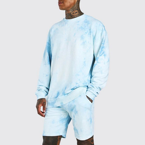 ชุดวอร์มขาสั้นสำหรับผู้ชาย,ชุดเสื้อและกางเกงขาสั้นชุดวอร์มแฟชั่นสำหรับผู้ชายขายส่ง - Product Image 3