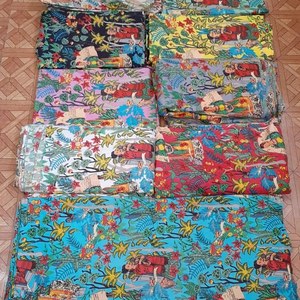 ผู้ผลิตผ้าฝ้ายพิมพ์ผ้างานฝีมือเย็บผ้าวัตถุดิบผ้าชุด - Product Image 6