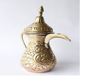 พรีเมี่ยมที่มีคุณภาพทนทานทองเหลืองหม้อกาแฟ Dallah สำหรับพระราชครัวดู - Product Image 1
