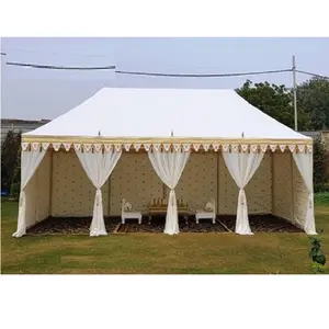 Barraca de jardim para decoração de casamento, tenda branca tradicional para decoração de casamento, estilo indiano