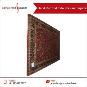 พรมขนสัตว์ถักมือเปอร์เซียลายปัก - Product Image 6