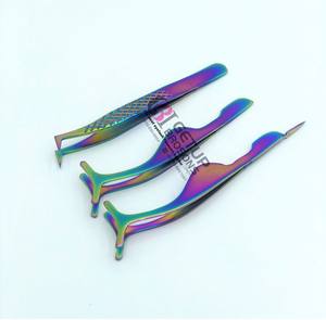Best Style Rainbow Plasma <b>Eyelash</b> Extension Applicator Stainless Steel <b>Eyelash</b> Tweezers With Your Own Custom Logo <b>Beauty</b> <b>Tools</b> - Product Image 5