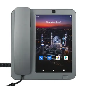 热卖安卓10操作系统4g VoLTE视频无线蓝牙固定无线电话sim卡无绳智能桌面安卓座机手机