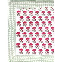 Nouvelle Toile Indienne En Coton imprimé À la Main Ensemble De 6 Napperon & 6 serviettes Tendance Serviette de Cuisine Table À Manger Couverture Coureur