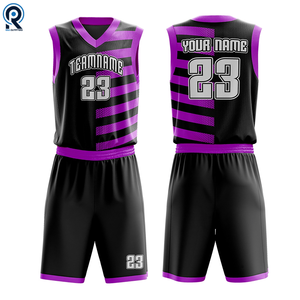 ชุดกีฬาบาสเก็ตบอลผ้าโพลีเอสเตอร์คุณภาพสูงมีโลโก้ตามสั่งระบายอากาศขนาดใหญ่สีสันสดใส - Product Image 2