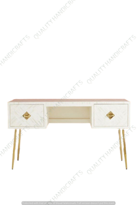 Belle Incrustation D'os En Bois Moderne Antique 3 Tiroirs Console Table Meubles Entrée Décor Salon par Qualité Artisanat - Product Image 4