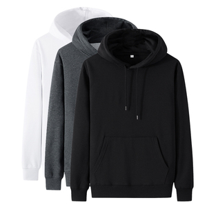 Sweat à capuche à manches longues pour homme, 50 coton, 50 Polyester, imprimé, surdimensionné, noir, vente en gros - Product Image 4