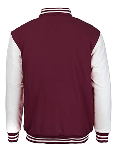 เสื้อแจ็คเก็ตมีซิปสไตล์วินเทจสำหรับผู้ชายสีฟ้า/สีขาวสไตล์วินเทจผ้าตัวหนังสือเบสบอล - Product Image 4