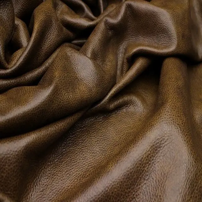 Multi tone finished soft Dark Brown Cow hide | cow leather skin | Genuine leather cow skin