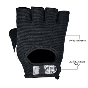 Vente en gros de mitaines de cyclisme unisexes PIHA SPORTS, demi-doigts, rembourrées de gel, compatibles avec les écrans tactiles, coton/polyester/spandex, quatre saisons - Product Image 3