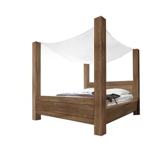 Yatak 180X200 yatak yüksekliği ayarlanabilir Sheesham katı ahşap hint rustik mobilya