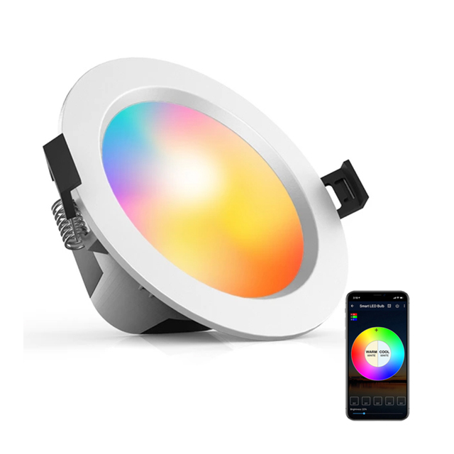 Cost-Effective TUYA Smart Life WiFi Dimmable LED Downlight Long Lifespan for Office Commercial Lighting Projects
