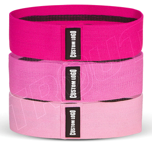 Pack de 3 bandes d'exercice en latex antidérapantes (résistance moyenne/lourde/légère) pour les fessiers, les squats, le fitness, le yoga et l'entraînement - Product Image 1