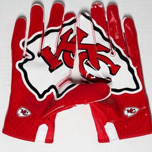 Guantes de fútbol americano personalizados, manoplas adhesivas de agarre alto, nuevo diseño, 2022 - Product Image 5