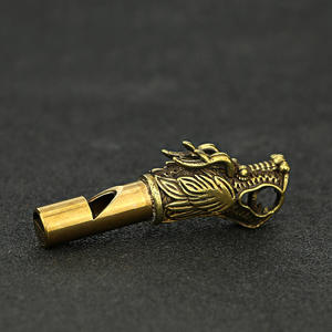 CA004ย้อนยุคทองแดงบริสุทธิ์ทองเหลืองผู้ตัดสินกลางแจ้งนกหวีดจี้การอยู่รอดป่านกหวีด - Product Image 3