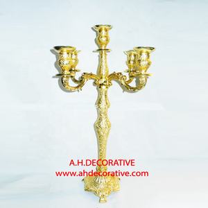 เชิงเทียนที่แกะสลักบนผิวให้นูนขึ้นรูปเชิงเทียนที่ทำด้วยมือทำจากโลหะนิกเกิล5ชิ้นสำหรับตกแต่ง - Product Image 3