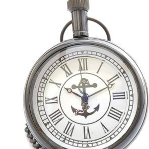 Tanghi — montre de poche en laiton Antique, tenue indienne, finition Antique, avec longue chaîne, CHLW009 - Product Image 1