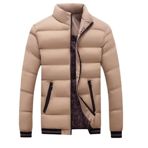Nouvelle veste d'hiver décontractée pour homme, veste à bulles imprimée avec capuche pour homme, veste bomber standard pour adultes, impression de logo personnalisée - Product Image 3