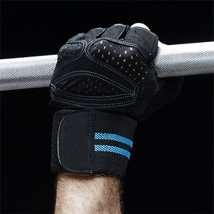 wholesaler Custom Workout Gym Gloves Weight lifting Black Sports Glove Half Finger - Product Image 5