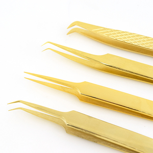 Juego de pinzas para pestañas personalizadas, conjunto de pinzas para extensión de pestañas de acero inoxidable con logotipo, 2022 - Product Image 3