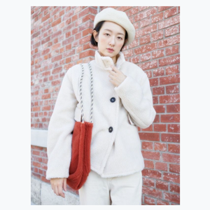 GRAENN Veste Sherpa en polyester recyclé Fourre-tout décontracté pour filles Mode - Product Image 4