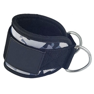 Venta al por mayor de neopreno acolchado Fitness tobillo correas transpirable gimnasio Cable máquinas Puños para glúteos pierna entrenamiento ejercicio protección - Product Image 1