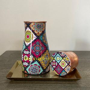 ขวดโลหะเคลือบเงาทองแดง33ออนซ์สำหรับใช้ในห้องนอนและห้องครัวขายส่งสำหรับใส่น้ำตาลสำหรับใส่อาหารและนม - Product Image 5