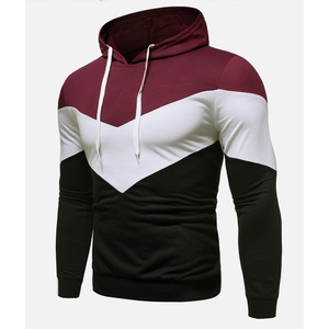 Sudadera con capucha acolchada con estampado de algodón 100% personalizado para hombre, Jersey de invierno recién llegado, sudadera, ropa de calle de bloque de Color, Abrigo con capucha - Product Image 4