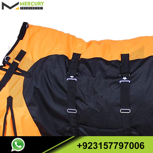 Непромокаемое зимнее одеяло для лошадей, одеяло оранжевого и черного цвета, 70 дюймов, прочные одеяла для лошадей, простыни и коврики - Product Image 2