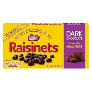 Nestle raisinets escuro 3.5 oz caixa de teatro (1-caixa)