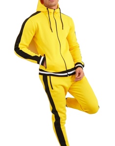 En gros mens sportswear plaine survêtement deux tons ajusté pour homme survêtement - Product Image 6