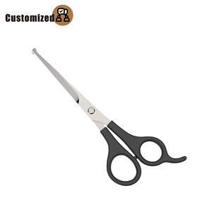 Ciseaux de coiffeur pour filles, design de sécurité à pointe arrondie avec poignée de couleur brillante, outil de beauté en plastique et en acier inoxydable - Product Image 5