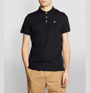 Polo de algodón para hombre, Polo deportivo con logotipo, informal, bordado por sublimación, de seda, OEM - Product Image 2