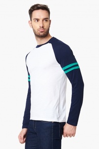 ขายส่งด่วนแห้งผู้ชายเต็มแขนเสื้อยืดธรรมดาผ้าฝ้าย60% โพลีเอสเตอร์40% ผู้ชายสลิมฟิตเสื้อยืดคอกลมที่กำหนดเองฤดูร้อนเสื้อยืด - Product Image 5