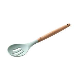 Juego de utensilios de cocina <span class=keywords><strong>profesional</strong></span> Espátula de <span class=keywords><strong>silicona</strong></span> resistente al calor con soporte de mango de madera Apto para lavavajillas Tamaño M - Product Image 4