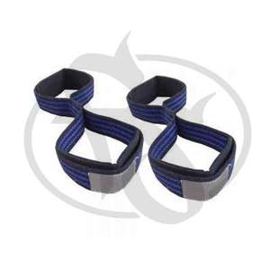 Vente en gros de sangles d'haltérophilie en coton pour salle de sport Figure 8 Cross fit figure huit Gym Workout Figure 8 Sangles - Product Image 4