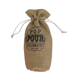 Bolsa de Lona Multiusos con Cordón, 100% Algodón Reciclado, con Logotipo Impreso Personalizado, Natural o Teñida - Product Image 1