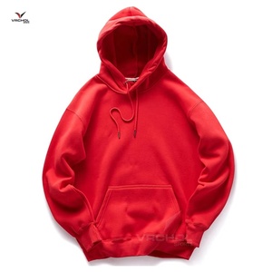 Sweat à capuche en maille brodée unie de haute qualité pour homme, mélange polyester/coton, streetwear, vêtements durables - Product Image 2